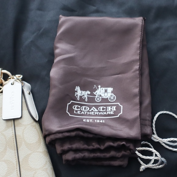 Coach: Elle Hobo in Signature Canvas & Accordion Zip Wallet in Signature Canvas - Picture 6 of 6